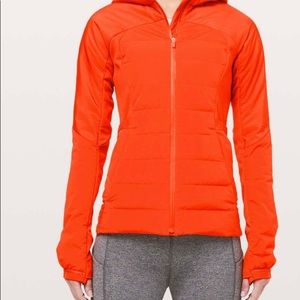 Lululemon Down For It All Down Jacket Atomic Orange size 6